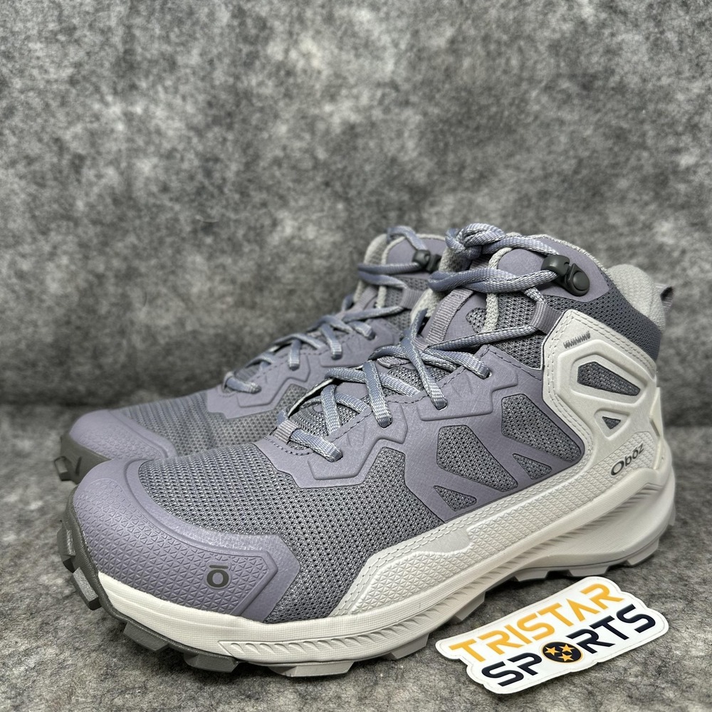 Oboz Katabatic Mid Shoes Womens Size 9 Gray Hiking Trail Sneakers 45002